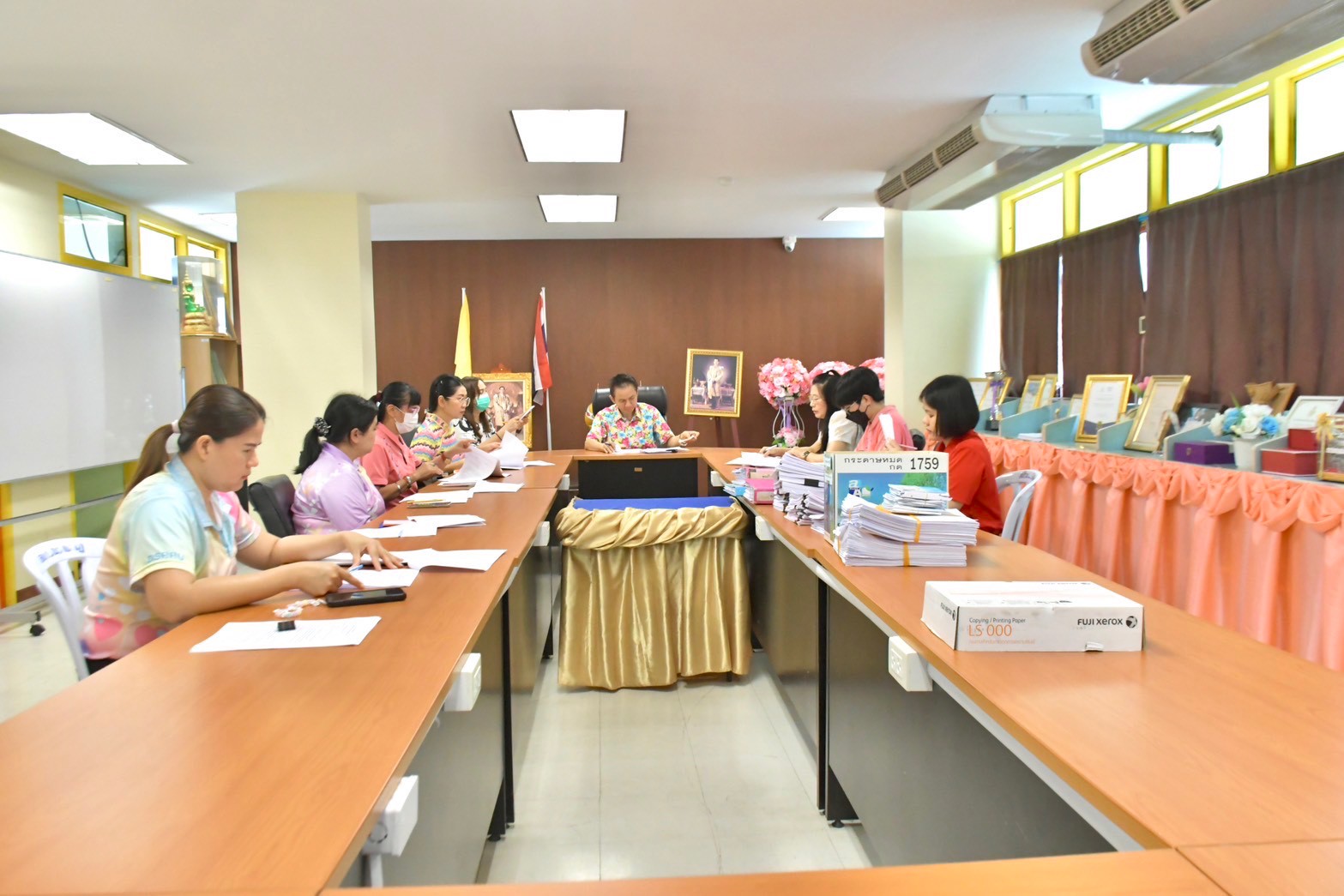 ประชุมปิดการตรวจสอบโรงเรียนสาธิต มรร.