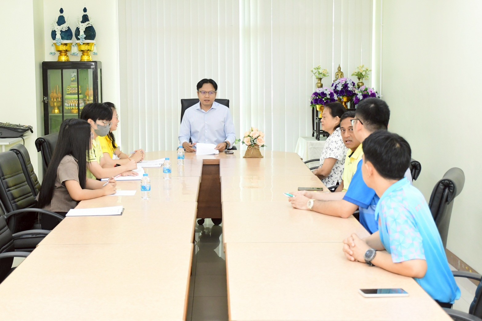 ประชุมเปิดการตรวจสอบกองพัฒนานักศึกษา